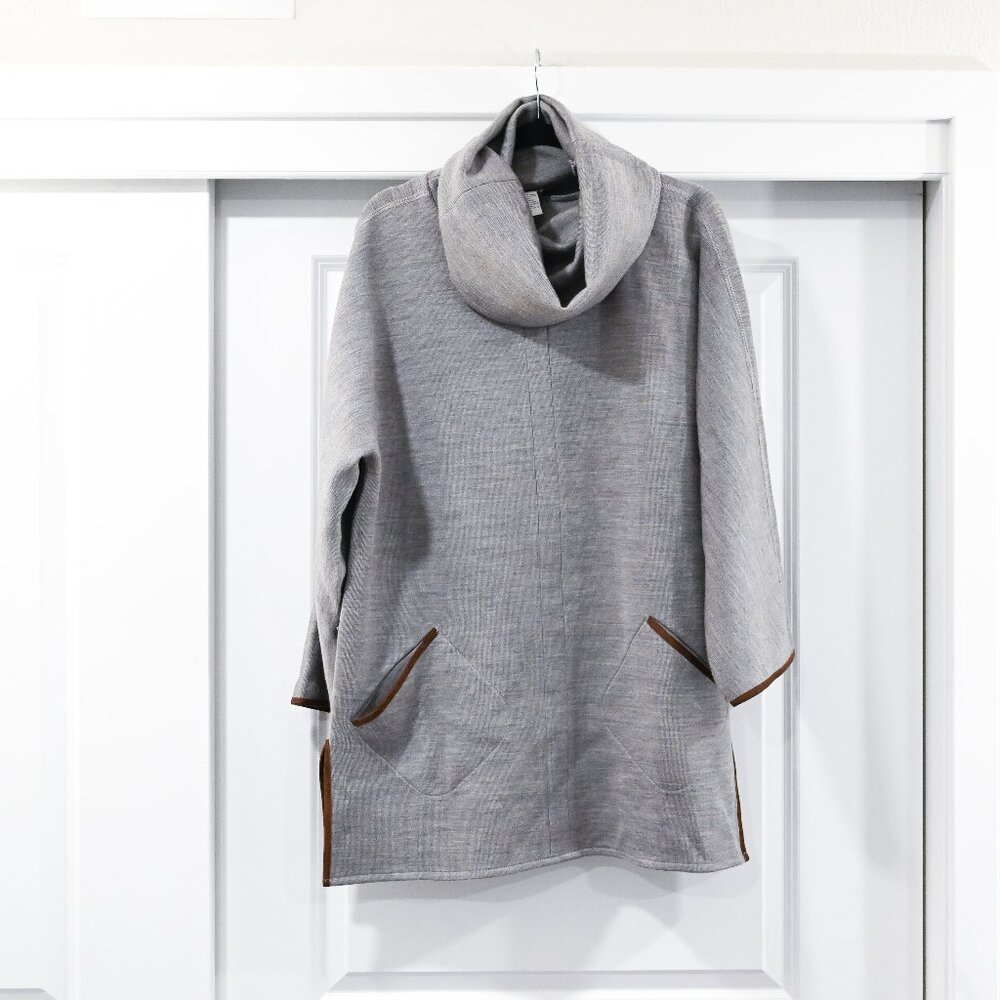 Soft Surroundings Medium Cowl Neck Oversized Wool Sweater Tunic